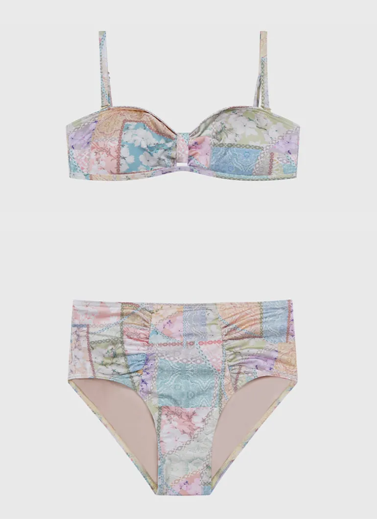 Brindle Bandeau Bikini Set
