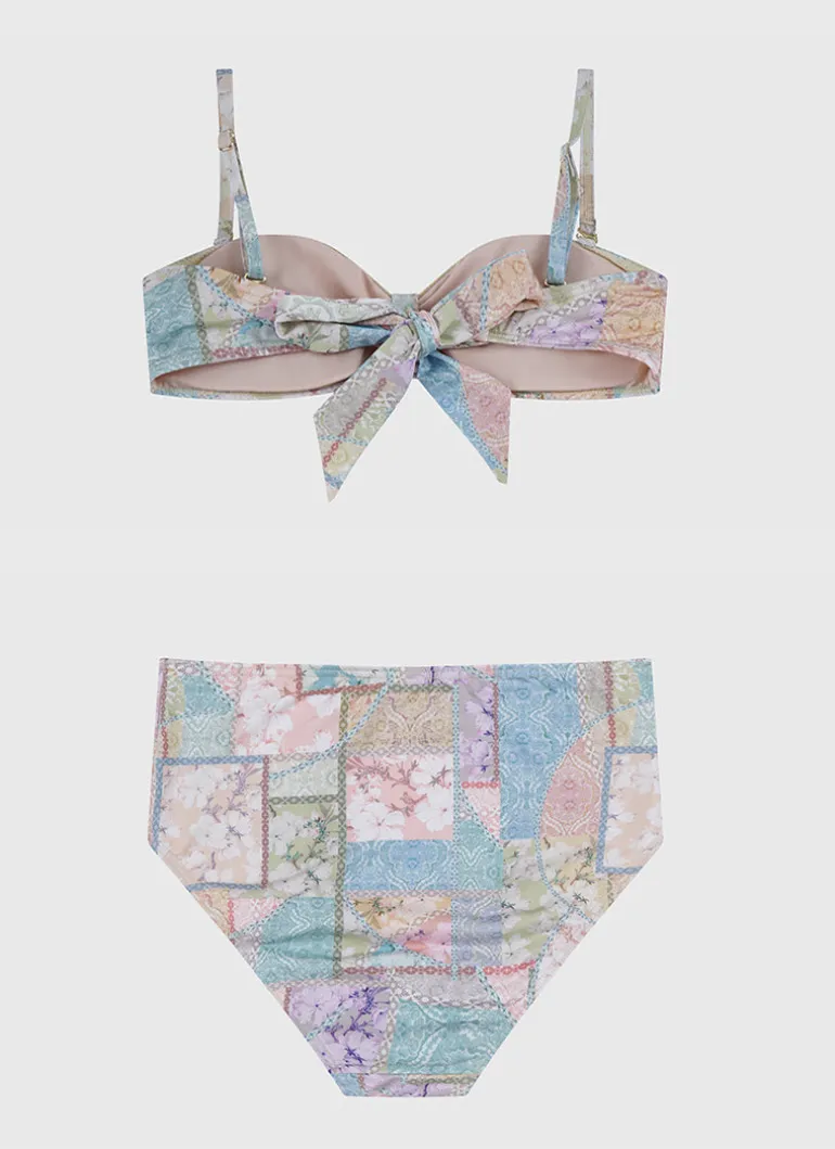 Brindle Bandeau Bikini Set