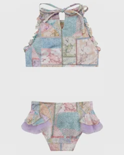 Brindle Halter Neck Bikini Set