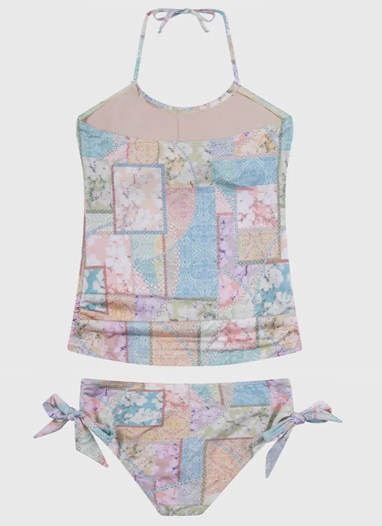 Brindle Halter Neck Tankini Set