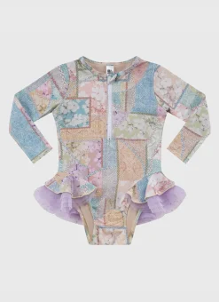 Brindle Long Sleeve One Piece