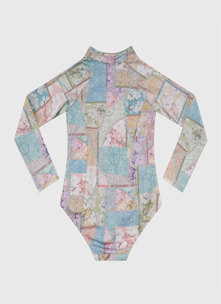 Brindle Long Sleeve One Piece