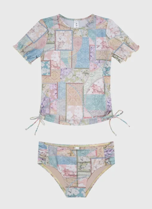 Brindle Short Sleeve Rash Vest Set