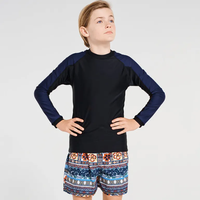 Building Blocks Long Sleeve Rash Vest
