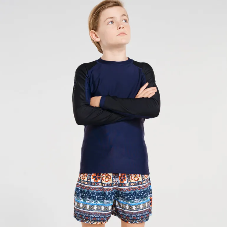 Building Blocks Long Sleeve Rash Vest