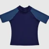 Building Blocks Short Sleeve Rash Vest