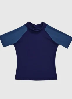 Building Blocks Short Sleeve Rash Vest
