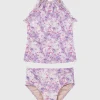 Cherry Blossom Halter Neck Tankini Set (SAMPLE)
