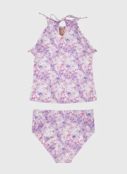 Cherry Blossom Halter Neck Tankini Set (SAMPLE)