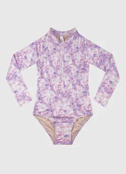 Cherry Blossom Long Sleeve One Piece
