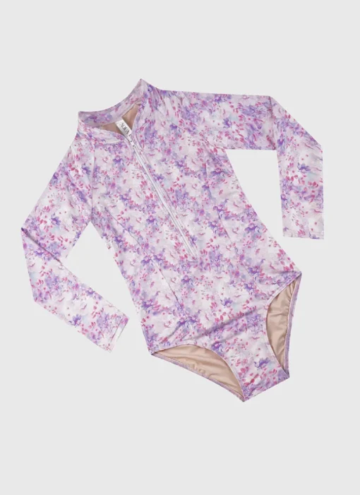 Cherry Blossom Long Sleeve One Piece