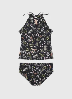 Dandelion Halter Neck Tankini Set (SAMPLE)