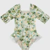 Madagascar Short Sleeve Puff One Piece
