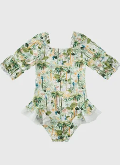 Madagascar Short Sleeve Puff One Piece