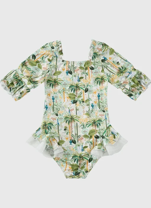 Madagascar Short Sleeve Puff One Piece