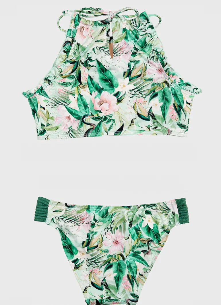 Marabou Halter Bikini Set