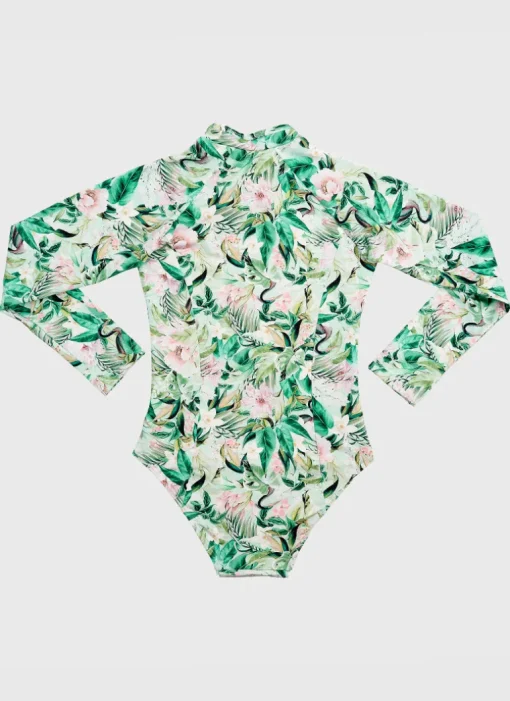 Marabou Long Sleeve One Piece