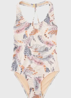 Plumeria Cross Back One Piece