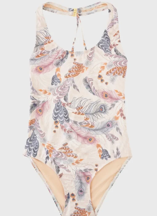 Plumeria Cross Back One Piece