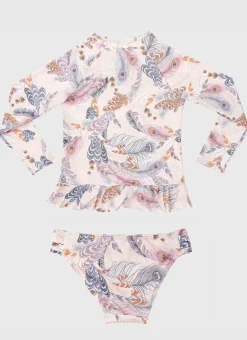 Plumeria Long Sleeve Rash Vest Set