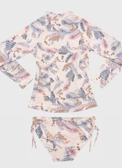 Plumeria Rash Vest Set