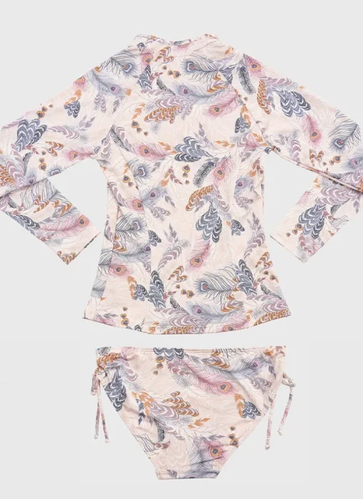 Plumeria Rash Vest Set