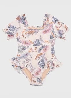 Plumeria Short Sleeve One Piece