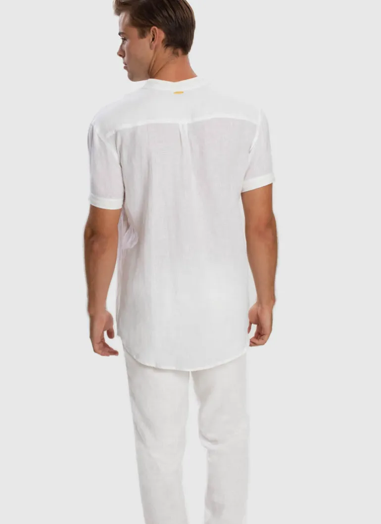 Serenity Linen Pants - White