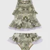 Tapestry Halter Neck Bikini Set