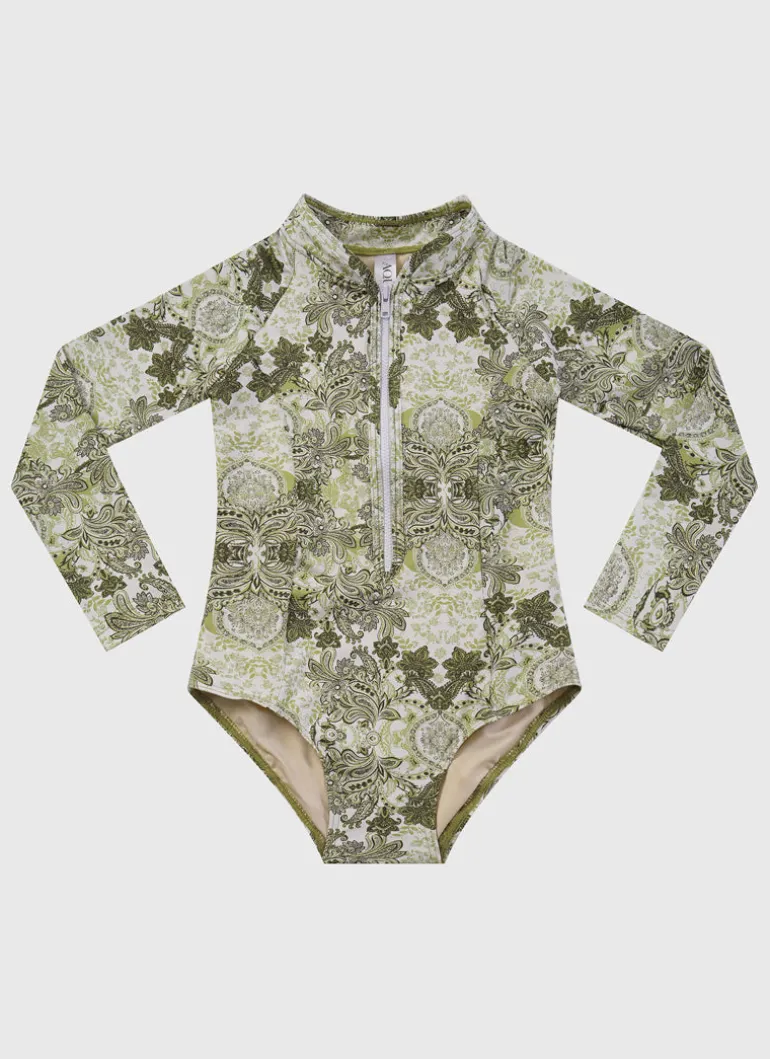 Tapestry Long Sleeve One Piece