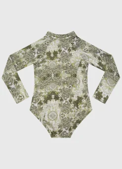 Tapestry Long Sleeve One Piece