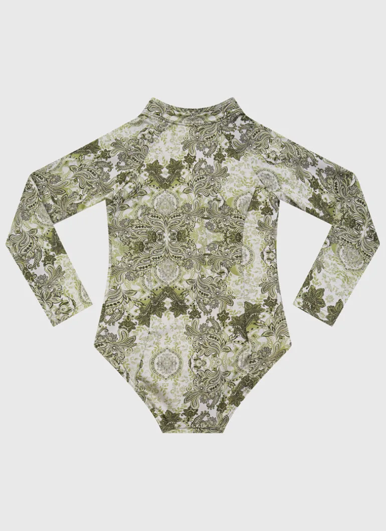 Tapestry Long Sleeve One Piece